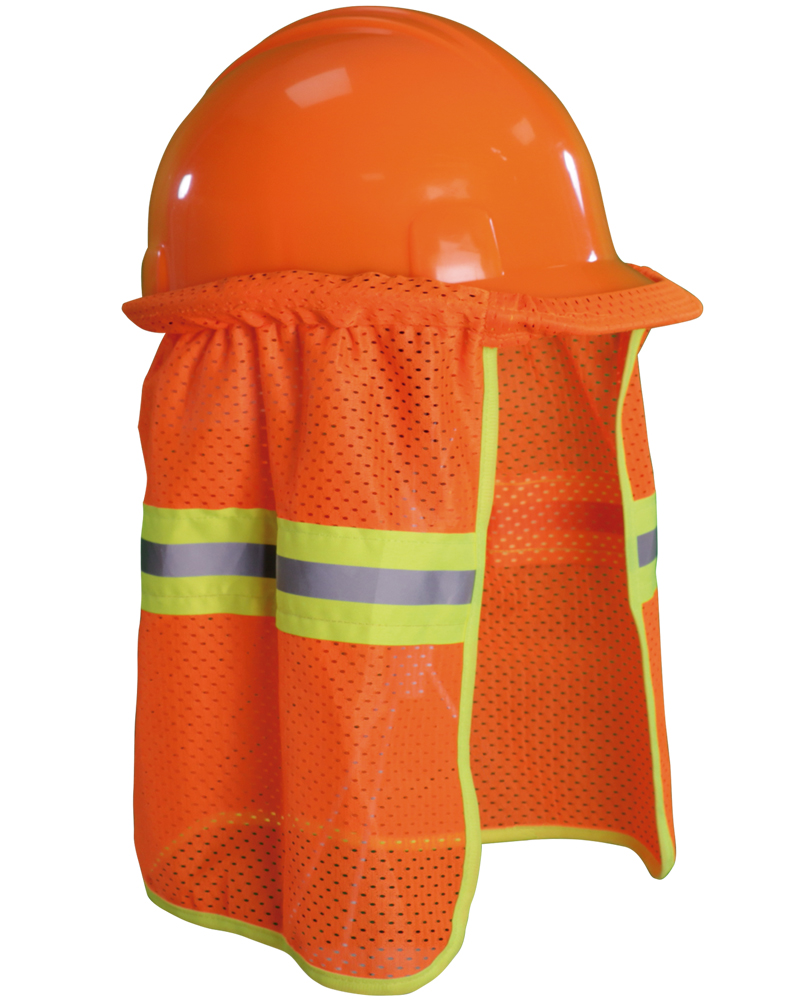 CUBRE NUCA ELASTICO ANARANJADO CON REFLEJANTE PARA CASCO DE SEGURIDAD WW-2001ANCRE JYRSA