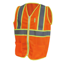 CHALECO ANARANJADO TELA JERSEY DE ALTA VISIBILIDAD CON REFLEJANTE TEXTIL SR-1210ANCRX JYRSA