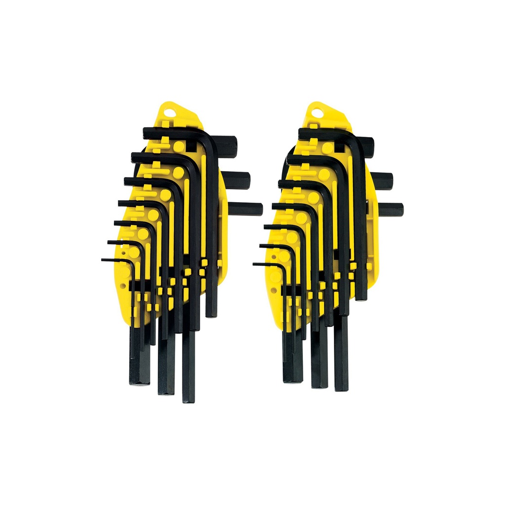 JUEGO 20 LLAVES ALLEN 1/16"-3/8"&1.5-10MM 69-255 STANLEY