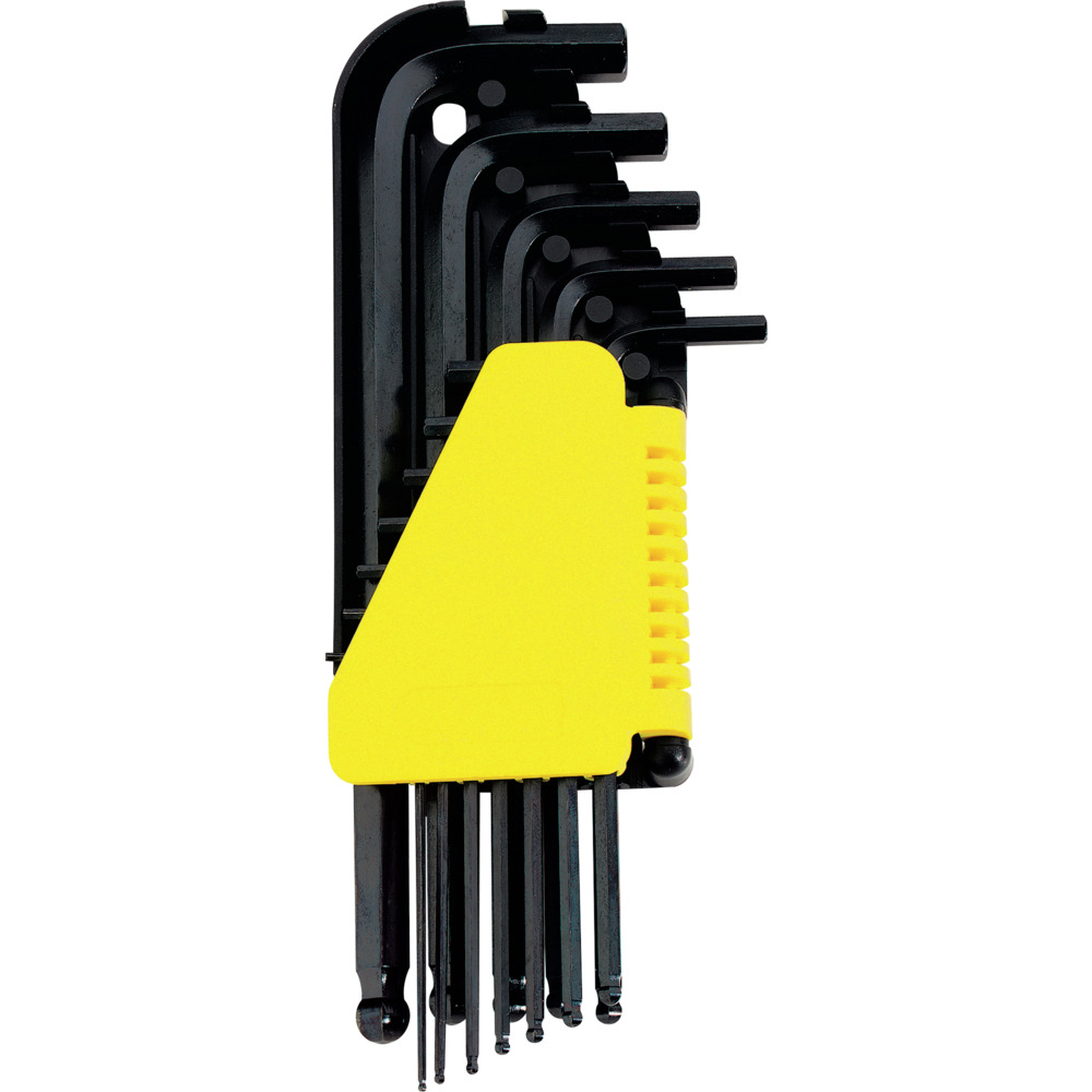 JUEGO 9 LLAVE ALLEN LARGA BOLA 1.5-10MM 69-256 STANLEY