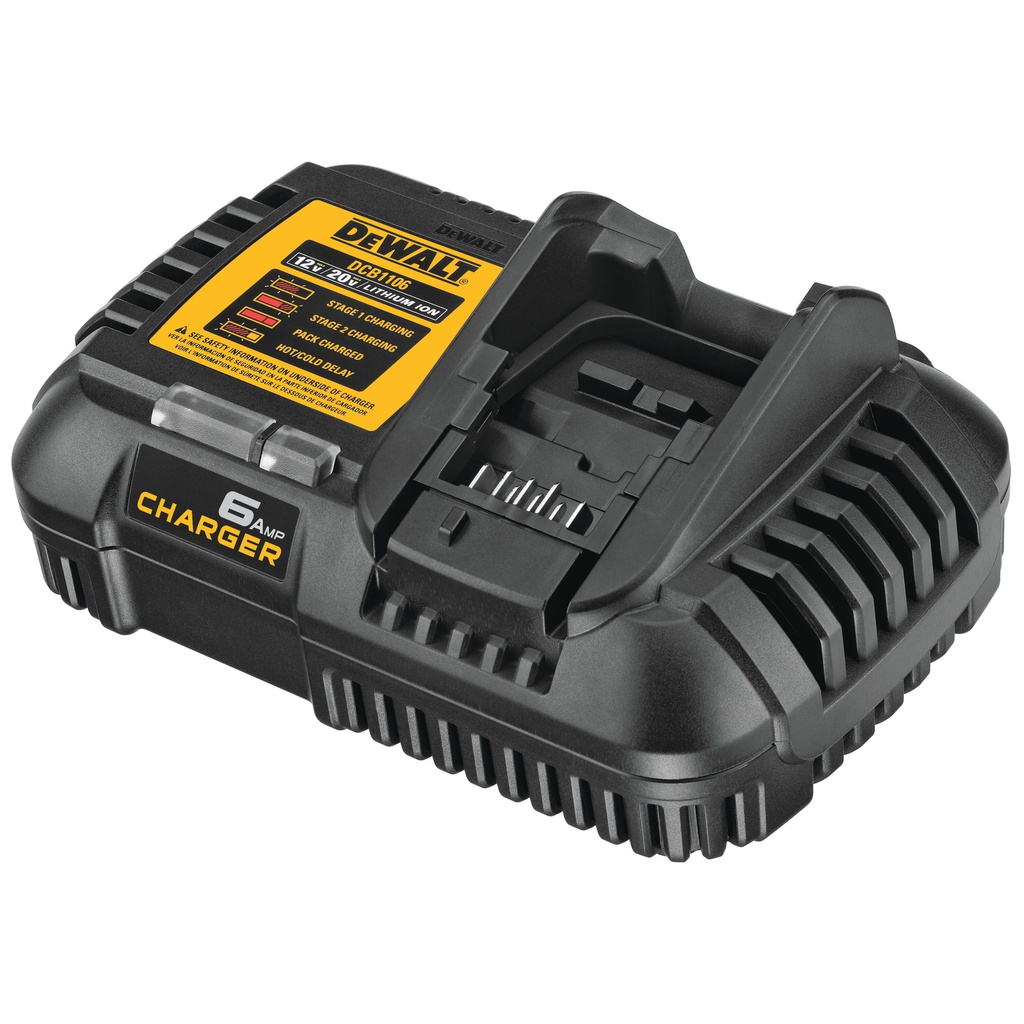 CARGADOR PARA BATERIAS 6 AMP LI-ION 12/20/60V  (CARGA RAPIDA) DCB1106B3 DEWALT