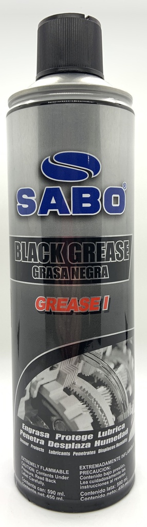 GRASA NEGRA LUBRICANTE AEROSOL 590ML 53-0047 SABO
