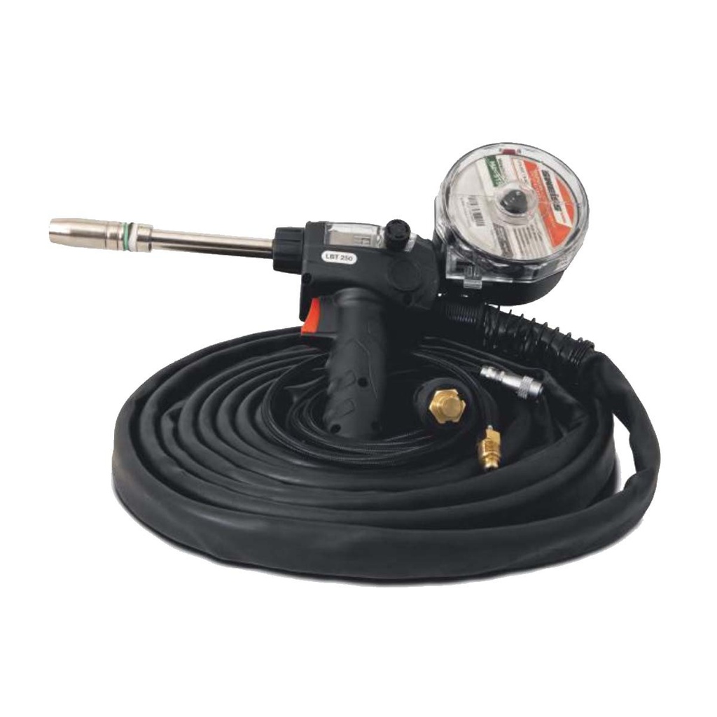 ANTORCHA SPOOL GUN CON VALVULA - 6M - SWEISS TITAN WELD360 MIG V2.0 250A SOSWSG250V SWEISS