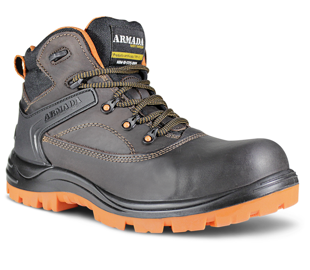 ZAPATO CUERO PUNTA COMPOSITE CAFE DIELECTRICO 5015 CRAZY #45 141145 ARMADA