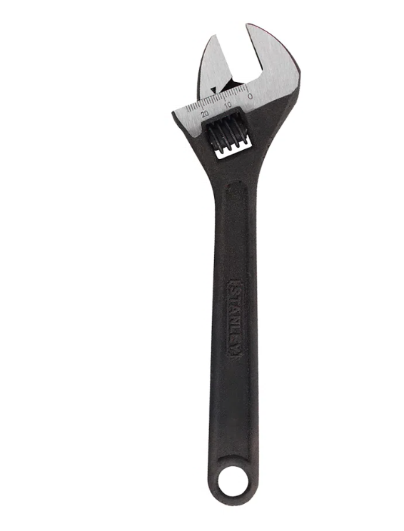 LLAVE FRANCESA FOSFATADA 10"X250MM LARGO 87-047LA STANLEY