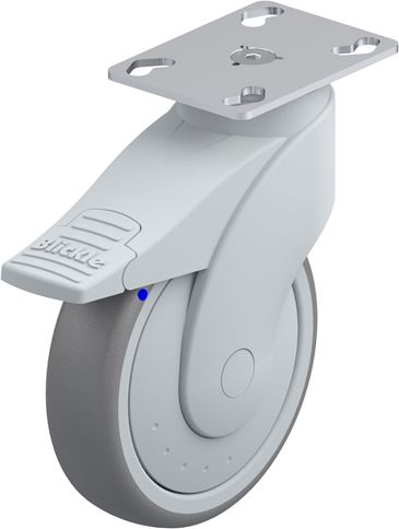 RUEDA GIRATORIA CON FRENO INOX LWGX-TPA INOX LWGX-TPA 126XKF-11-FI-EXR52 849758 BLICKLE