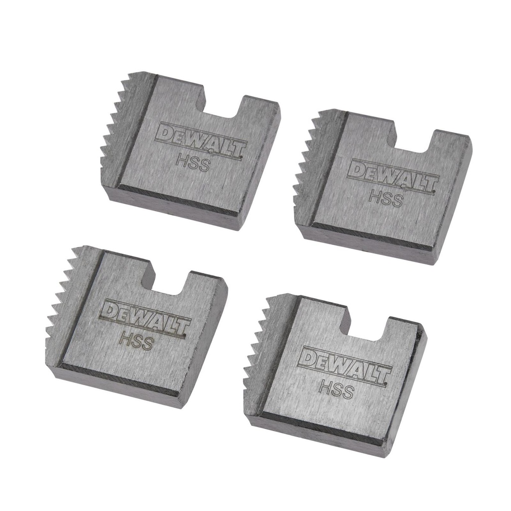 JUEGO 4 DADOS PARA ROSCADORA 1-1/2" NPT DCE700112B4 DEWALT