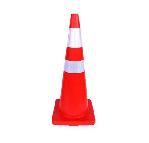 CONO DE PRECAUCION BRILLOSO 90 CM CON 2 REFLEJANTES SH-X055-90 T-SAFETY