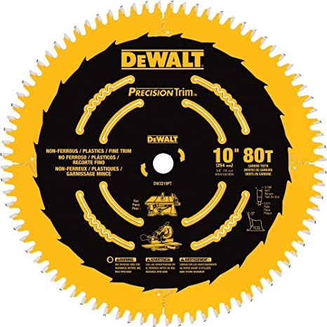 DISCO SIERRA 10"X5/8" 80 DIENTES DWA11080 DEWALT