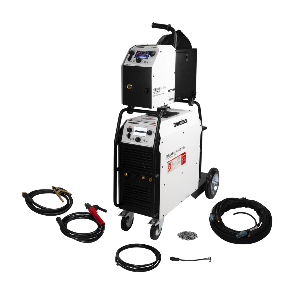 SOLDADORA INVERSOR MULTIPROCESO MMA/MIG/TIG/ STELLARWORKS 5070MV 500A  220/440V 1/3 F SOSWKSWW5070MV SWEISS