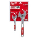 KIT LLAVES FRANCESAS CROMADA 6" & 10" 48-22-7400 MILWAUKEE