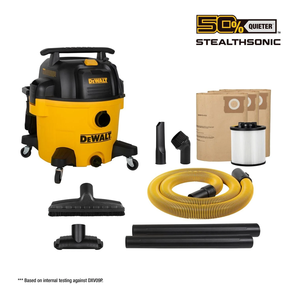 ASPIRADORA SECO/HUMEDO 16 GALONES 5.5HP DXV16P-QTA DEWALT