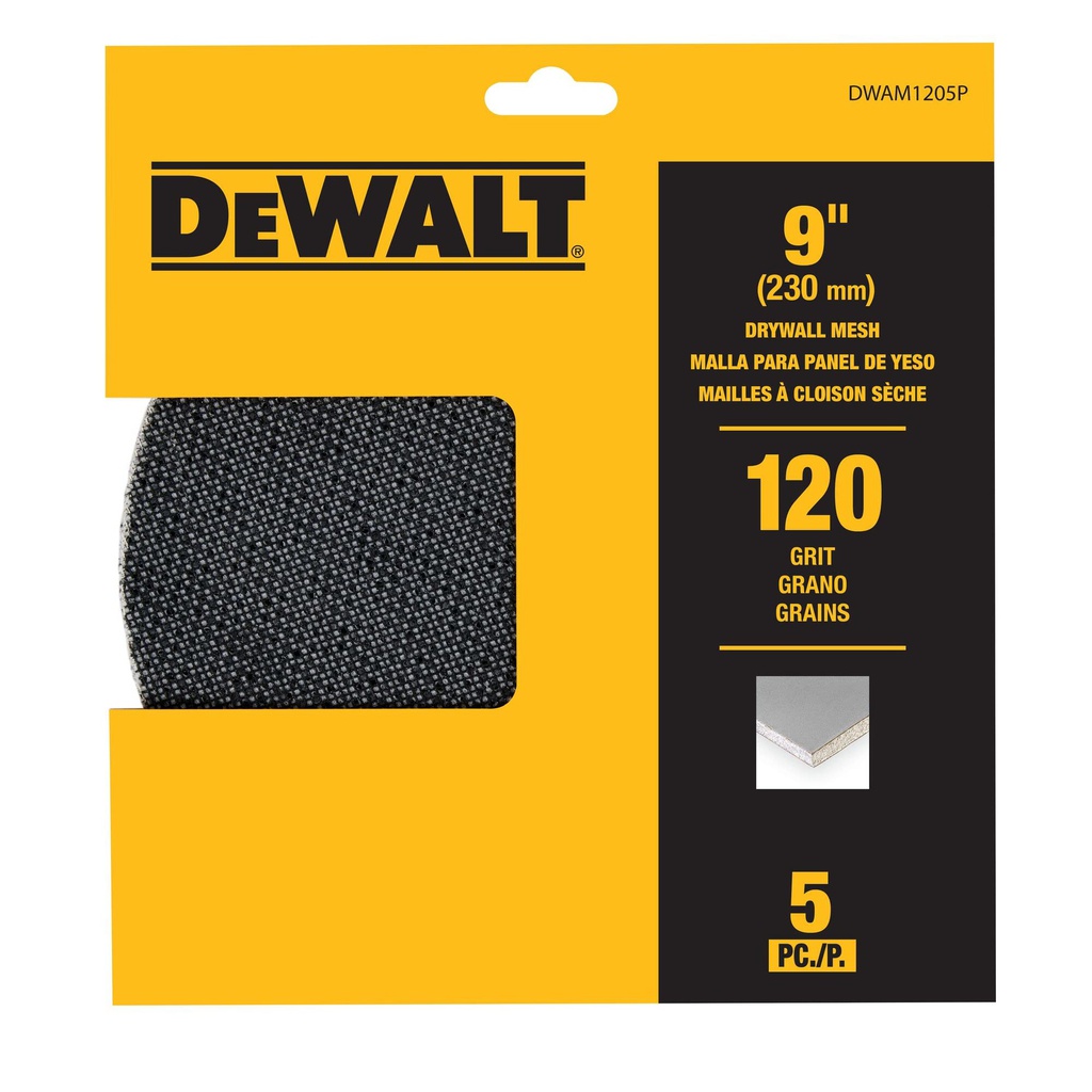 DISCO MALLA GRANO 120 5UD PARA DCE800P2 DWAM1205P DEWALT