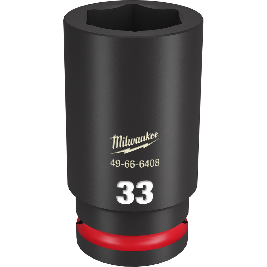 CUBO IMPACTO LARGO 3/4" 6 PUNTAS 33 MM 49-66-6408 MILWAUKEE