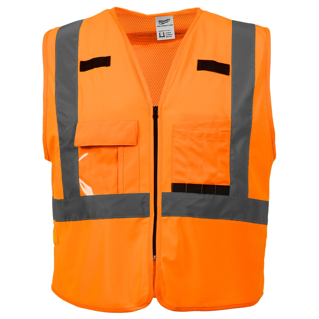 CHALECO NARANJA ALTA VISIBILIDAD CLASE 2 TALLA S/M 48-73-5031 MILWAUKEE