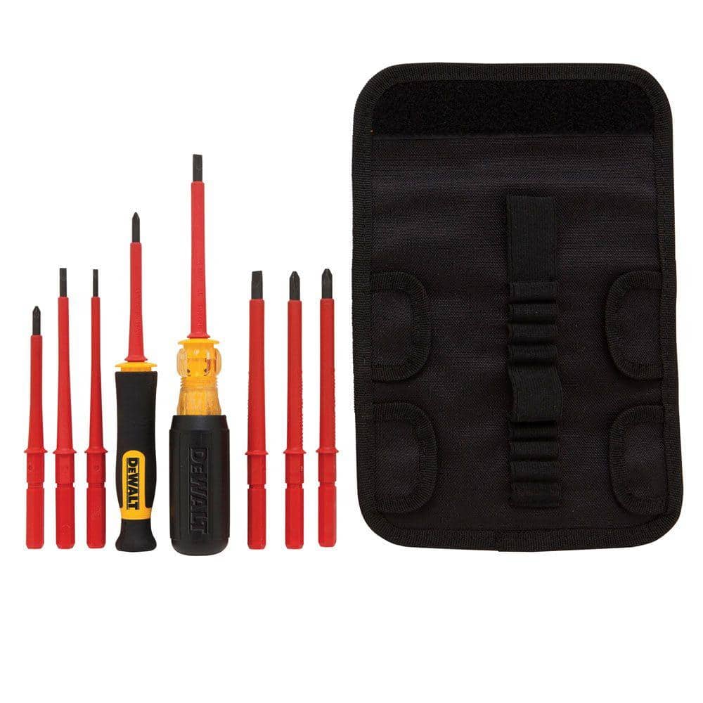 JUEGO DESTORNILLADOR INTERCAMBIABLE AISLADO PARA 1000V 10PZ DWHT66417 DEWALT