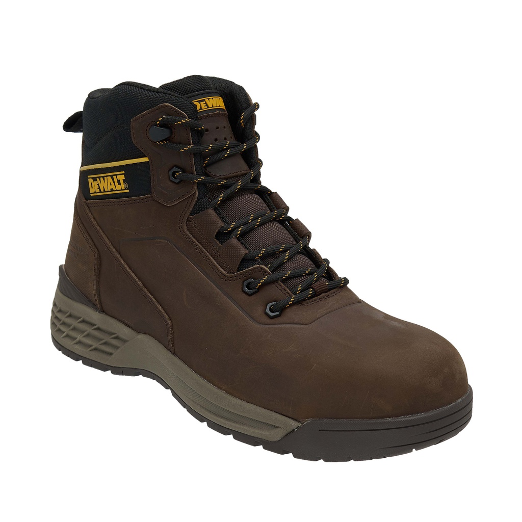 ZAPATO CUERO PUNTA COMPOSITE CAFE DIELECTRICO SHELTON #8 141541 DEWALT