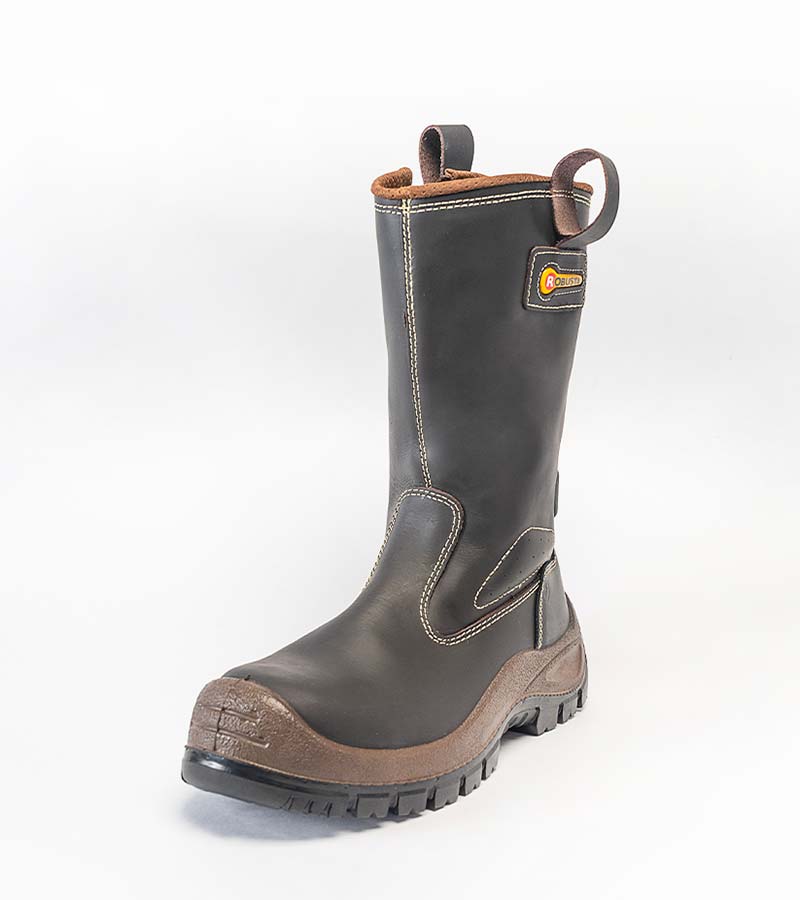 BOTA CUERO SOLDADOR PUNTA COMPOSITE CAFE DIELECTRICA WELDER #43 141243 ROBUSTA