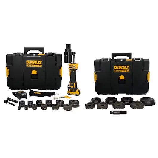 JUEGO PERFORADORES A BATERIA 20V 1/2"-4" 11 TON DCE600D1K4 DEWALT