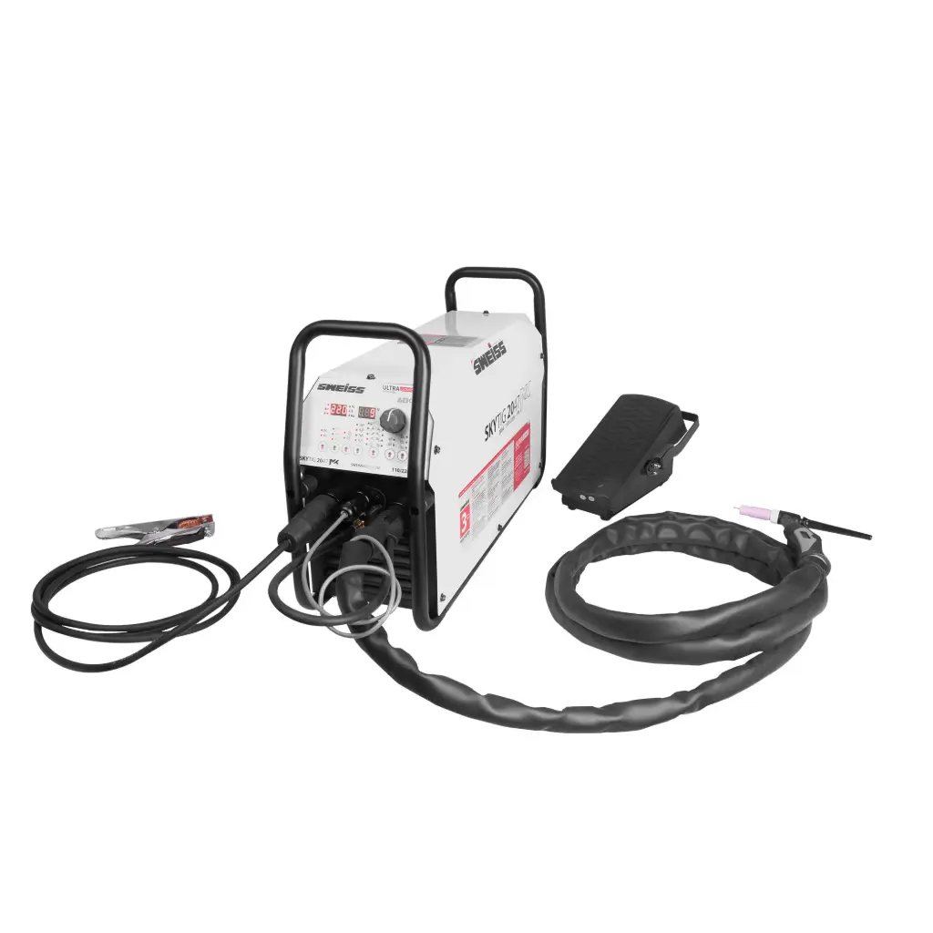 SOLDADOR INVERSOR SKYTIG 2047 AC/DC MX- 200A - 110/220V ULTRAPOWER CON PEDAL INALÁMBRICO SWEISS SWT2047 SWEISS