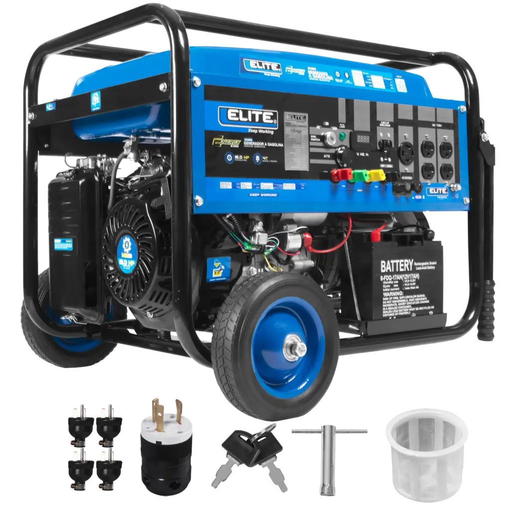 GENERADOR PORTATIL CON RUEDAS 7.5 KW 120/240V 2G80 ELITE 
