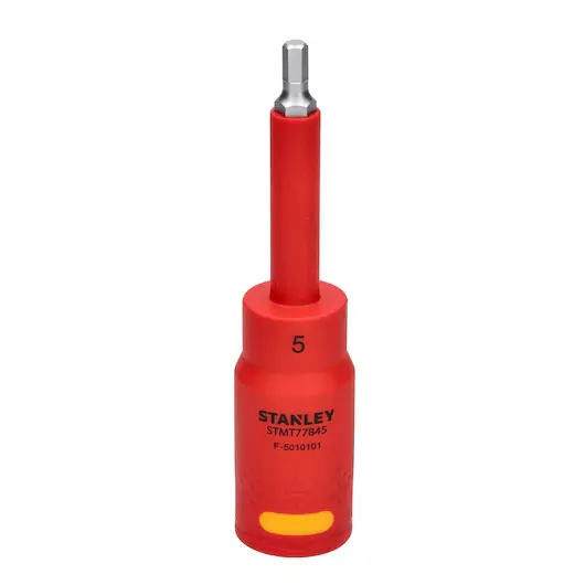 CUBO ESPIGA 1/2" CON PUNTA HEXAGONAL AISLADO 5X120 MM STMT77845-LA STANLEY