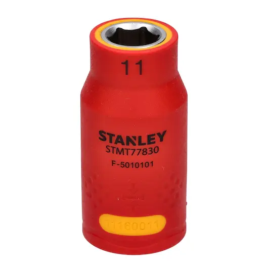 CUBO ESPIGA 1/2" 6 PUNTAS AISLADO 11 MM STMT77830-LA STANLEY