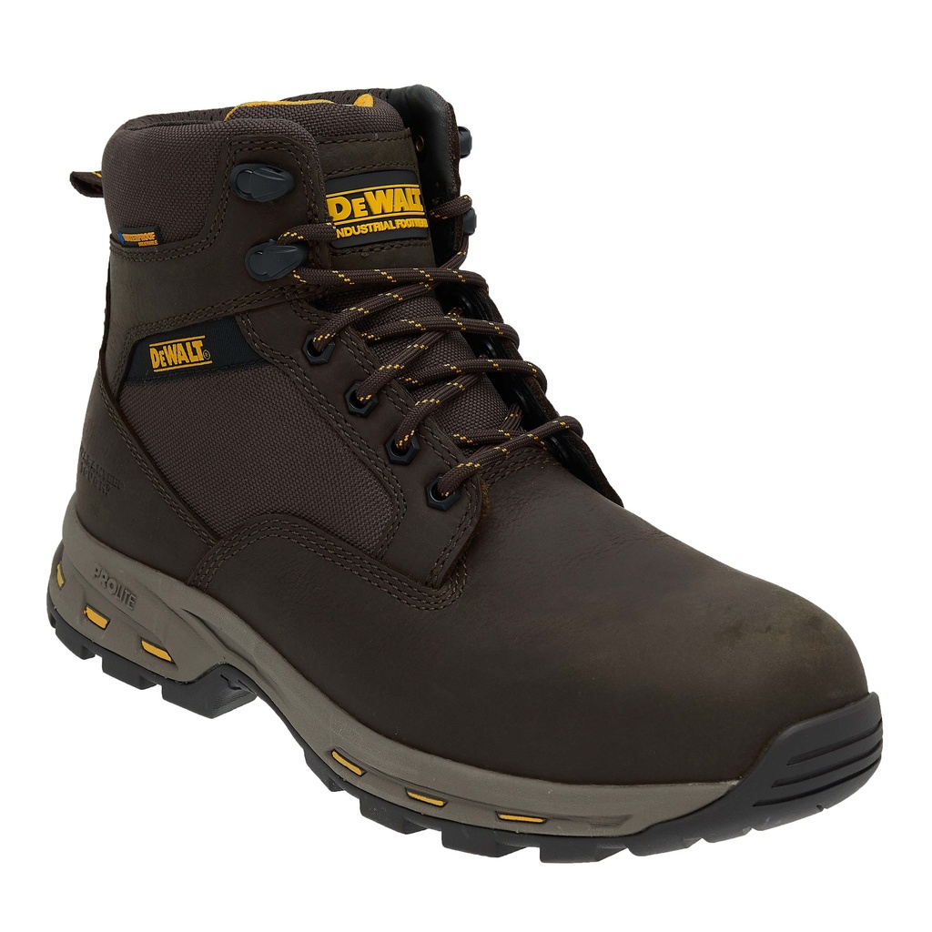 ZAPATO CUERO PUNTA COMPOSITE CAFE DIELECTRICO HALOGEN LITE #13 141746 DEWALT