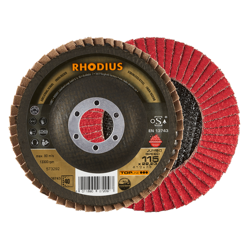 [208743] DISCO FLAP CERAMICON 4-1/2"X7/8" GR40 TOP LINE 208743 RHODIUS