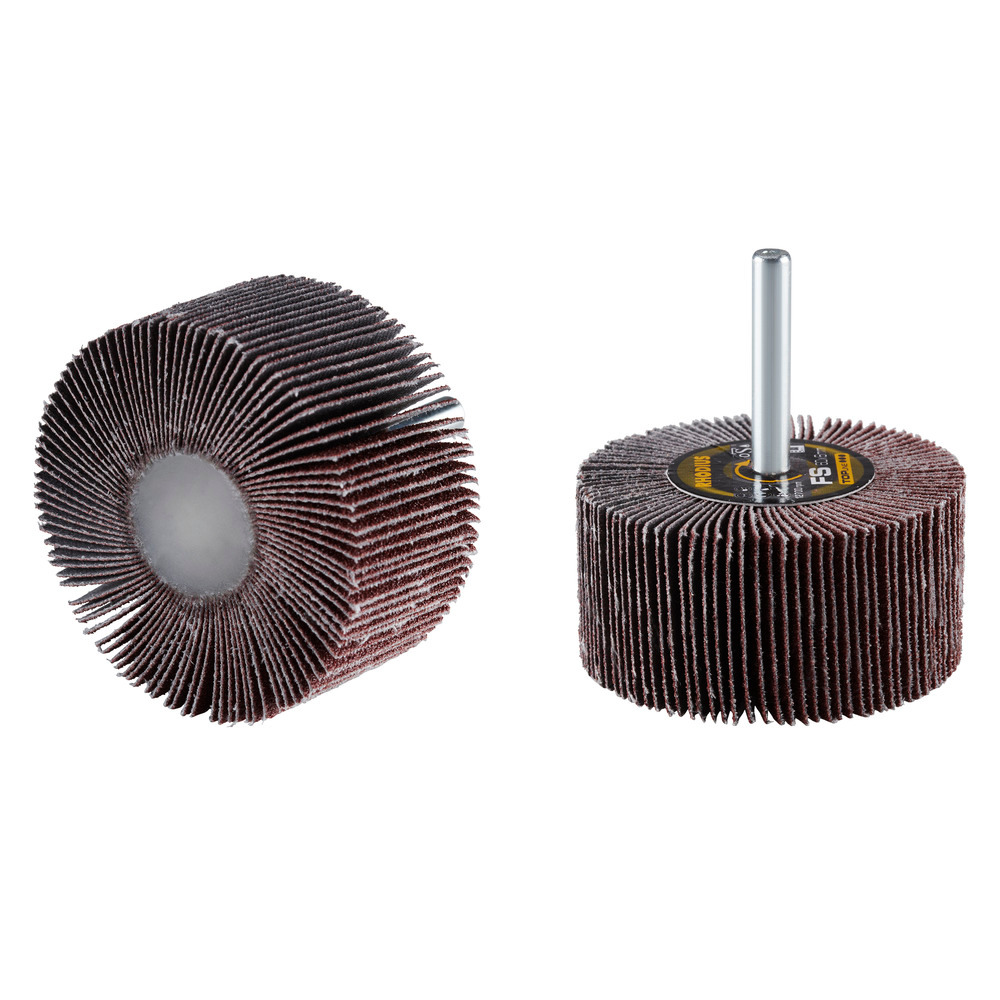 Disco Abrasivo De Láminas (abanico De Lija) – Grano 80, Diámetro 60 Mm, Altura 30 Mm, Para Taladro Y Desbaste