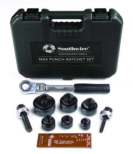 [58289240] JUEGO PERFORADORES CON RATCHET 1/2"-2" MPR-01SD 58289240 SOUTHWIRE