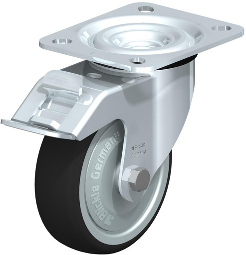 [759141] RUEDA GIRATORIA CON FRENO POLIURETANO TERMOPLASTICO 100X32MM 200KG L-PATH 100K-FI-FK 759141 BLICKLE