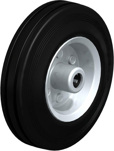 [275792] RUEDA SOLA HULE NEGRO 125X37X12MM VE125/12R  100KG 275792 BLICKLE