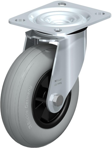 [739350] RUEDA GIRATORIA GOMA ELASTICA 125X38MM 50KG 739350 L-VWPP125G-SG