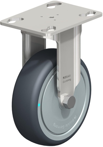 [574749] RUEDA FIJA TERMOPLASTICA 100MM BASE INOXIDABLE BKPXA-TPA 101KD-FK 110KG 574749 BLICKLE