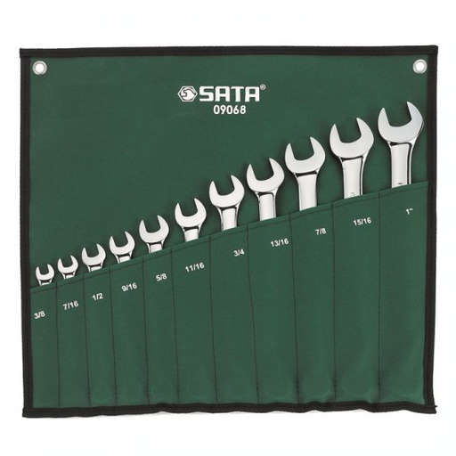 [ST09069ASJ] JUEGO 14 LLAVES COMBINADAS 3/8"-1-1/4" ST09069ASJ SATA