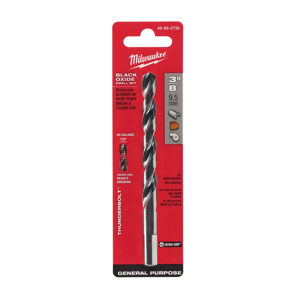 BROCA METAL BLACK OXIDE 1/8