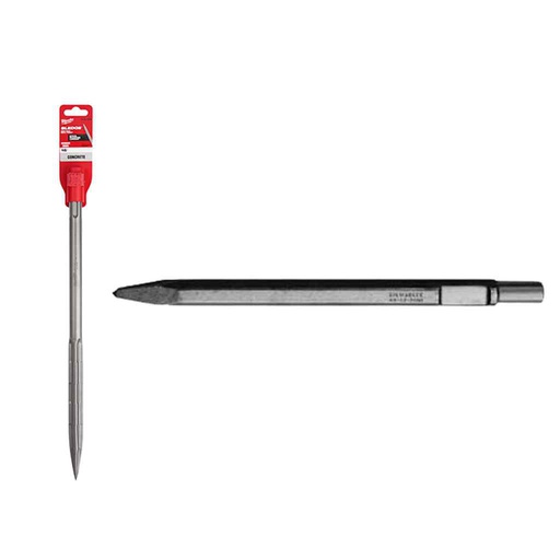 [48-62-6110] CINCEL PUNTERO SDS PLUS 10" 48-62-6110 MILWAUKEE