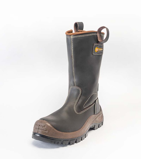 [141244] BOTA CUERO SOLDADOR PUNTA COMPOSITE CAFE DIELECTRICA WELDER #44 141244 ROBUSTA