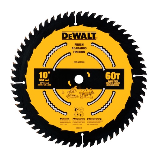[DWA11060] DISCO SIERRA CALZADA 10"X5/8" 60 DIENTES DWA11060 DEWALT