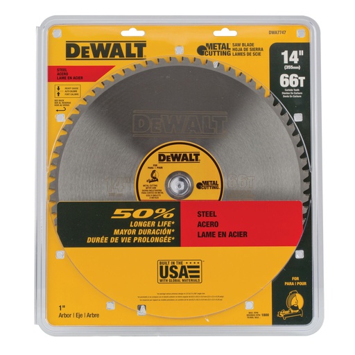 [DWA7747] DISCO SIERRA CARBURO 14" 66 DIENTES DWA7747 DEWALT