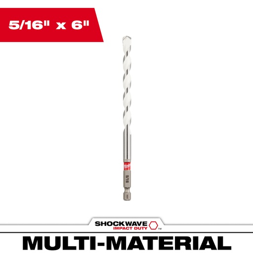 [48-20-8888] BROCA MULTI-MATERIAL HEXAGONAL 5/16"X6" 48-20-8888 MILWAUKEE