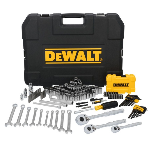 [DWMT45411] JUEGO HERRAMIENTAS 155 PIEZAS 1/4"-3/8"-1/2" SAE MM  TOUGHSERIES™ DWMT45411 DEWALT