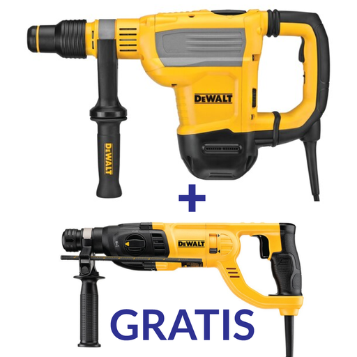 [D25614K+D25260K] ROTOMARTILLO COMBINADO SDS MAX 1-3/4" 7KG D25614K+D25260K DEWALT
