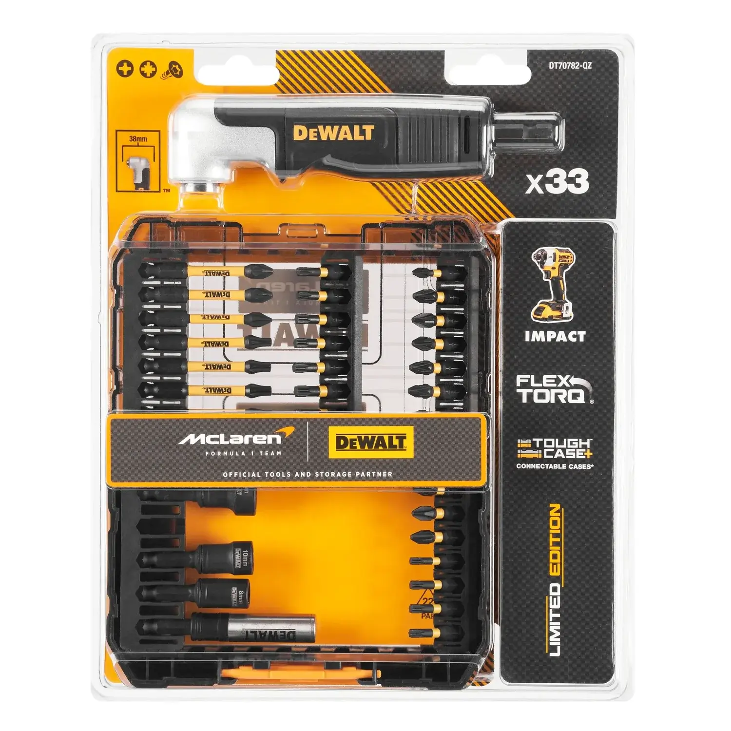 ポン酢とポンタ JUEGO DE PUNTAS DE IMPACTO 33 PIEZAS MCLAREN DT70782-QZ DEWALT