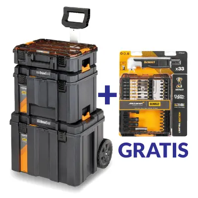 CAJA HERRAMIENTAS CON RUEDAS 3 NIVELES MCLAREN DWST60452-1+DT70782
