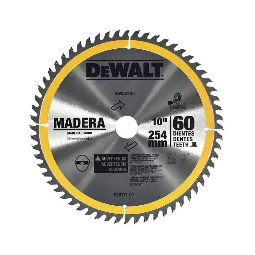 [DWA03120] DISCO SIERRA CALZADA 10"X5/8" 60 DIENTES DWA03120 DEWALT