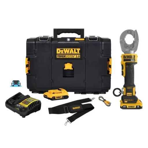 [DCE310D2] PRENSA TERMINALES CABLE COMPACTA 20V 600 MCM Cu / 350 MCM Al 12 TON DCE310D2 DEWALT 