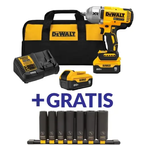 [DCF900P2+DWMT74448OSP] LLAVE IMPACTO 1/2" 20V 1030 LBS-FT DCF900P2+DWMT74448OSP DEWALT