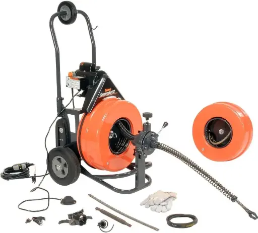 [108690] SONDA DESTAQUEADORA SPEED-ROOTER 92 CABLE 100EM4 (100 PIES X 5/8”) & JUEGO DE CORTADORES SRCS 108690 GENERAL PIPE CLEANER